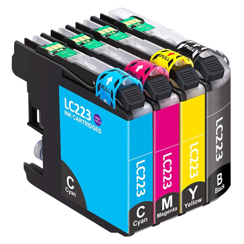 Huismerk Brother LC-223 multipack inktcartridge (zwart + 3 kleuren)