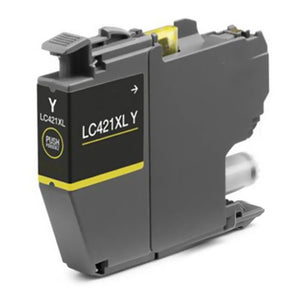 Huismerk Brother LC-421 XL inktcartridge geel