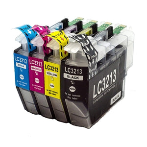 Huismerk Brother LC-3213 multipack inktcartridges (zwart + 3 kleuren)