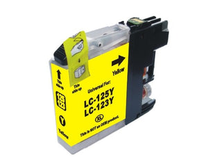 Huismerk Brother LC-123 inktcartridge geel