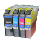 Pack de cartouches d’encre compatibles Brother LC-227 + LC-225 (noir + 3 couleurs)