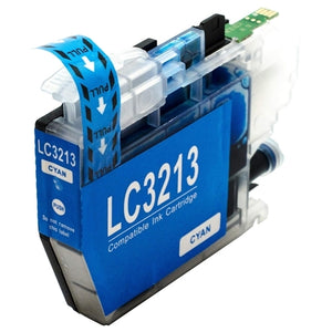Huismerk Brother LC-3213 inktcartridge cyaan
