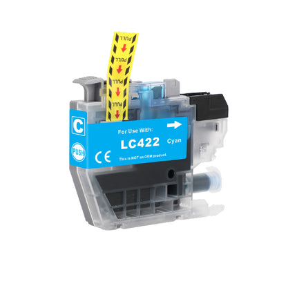 Huismerk Brother LC-422 inktcartridge cyaan