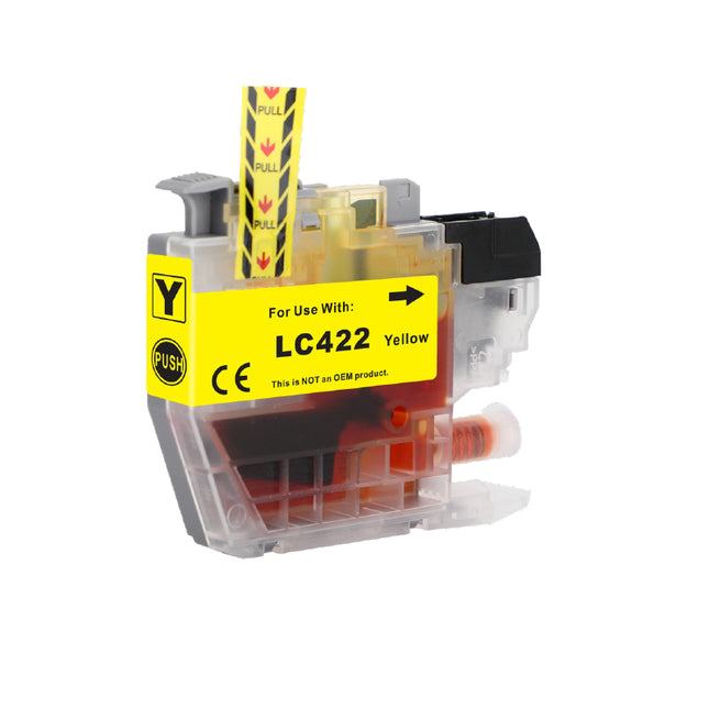 Huismerk Brother LC-422 inktcartridge geel