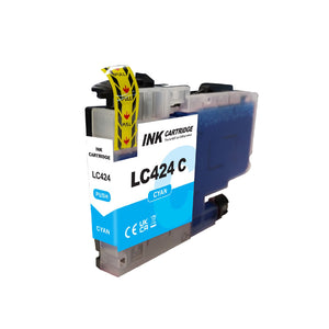 Huismerk Brother LC-424 inktcartridge cyaan