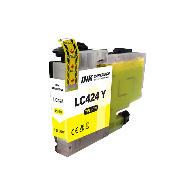 Cartouche d’encre jaune compatible Brother LC-424