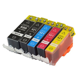 Huismerk Canon PGI-520 + CLI-521 multipack cartridges (2 x zwart + 3 kleuren)