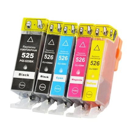 Huismerk Canon PGI-525 + CLI-526 multipack cartridges (2 x zwart + 3 kleuren)