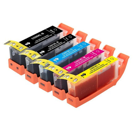 Huismerk Canon PGI-550 + CLI-551 cartridges multipack (2 x zwart + 3 kleuren)
