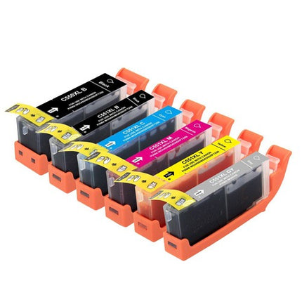 Huismerk Canon PGI-550 + CLI-551 multipack cartridges (2 x zwart + 3 kleuren) + grijs