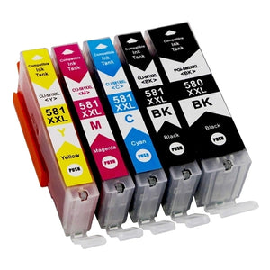 Huismerk Canon PGI-580 + CLI-581 multipack cartridges (2 x zwart + 3 kleuren)