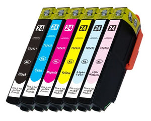 Huismerk Epson 24XL (T2438) cartridge multipack (zwart + 5 kleuren)