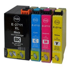 Pack multipack de cartouches d’encre compatibles Epson 27XL (T2715) (noir + 3 couleurs)