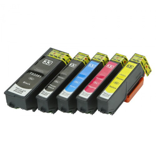 Huismerk Epson 33XL (T3357) multipack inktcartridges (2 x zwart + 3 kleuren)