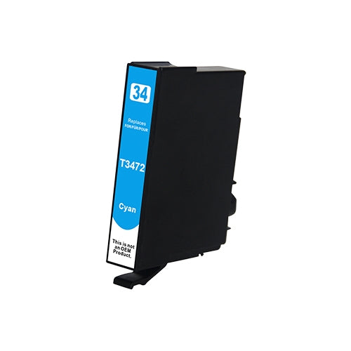 Huismerk Epson 34XL (T3472) inktcartridge cyaan