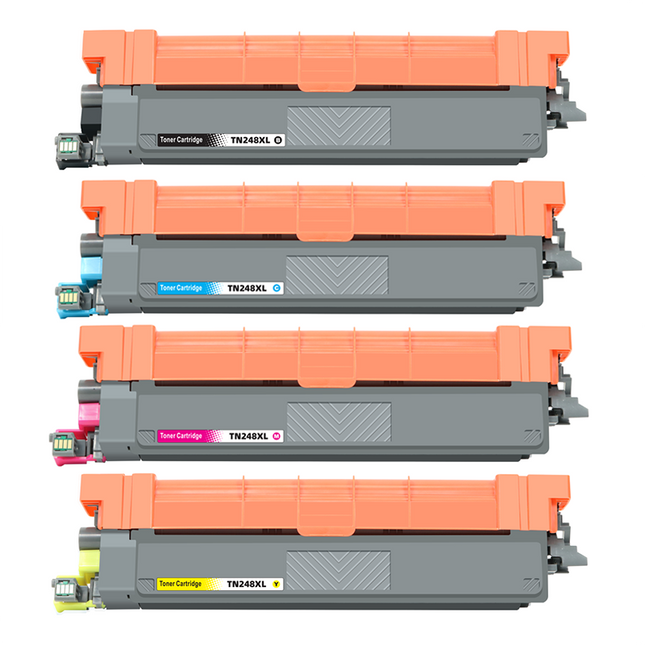 Huismerk Brother TN-248 multipack toners (zwart + 3 kleuren)